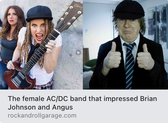 The female AC/DC cover band that impressed Brian Johnson and Angus
